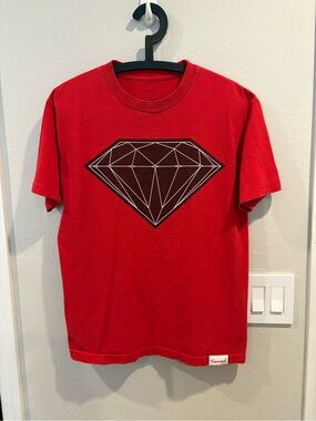 Vintage Y2K Diamond Supply Co. Red T-Shirt Men’s Size Medium Made in USA